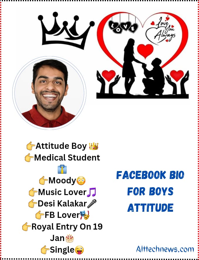 Facebook Bio for Boys Attitude