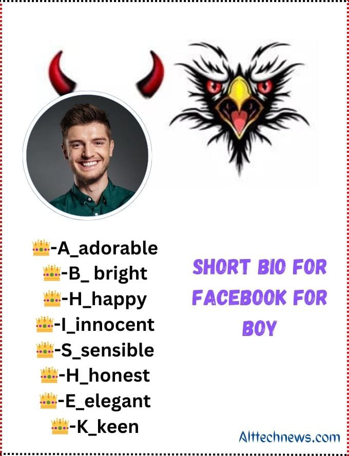 Short Bio for Facebook for Boy